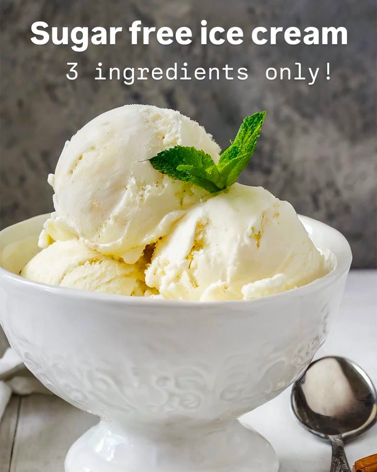 3 Ingredients and No Sugar Needed! Keto-Friendly Ice Cream